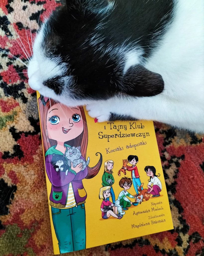 Okładka książki pt.: "Emi i Tajny Klub Superdziewczyn. Kociaki Adopciaki "